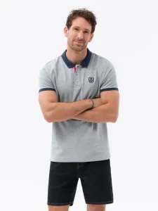 Ombre Clothing Polo T-Shirt Grau #1267527