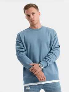 Ombre Clothing Sweatshirt Blau #1268799