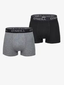 O'Neill BOXER UNI 2PACK Herren Unterhosen im Boxerstil, grau, größe S
