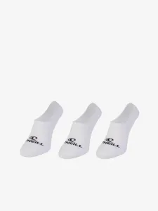 O'Neill FOOTIE ONEILL WHITE 3P Unisex Socken, weiß, größe 35/38