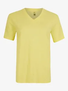 O'Neill ESSENTIALS V-NECK T-SHIRT Damenshirt, gelb, größe M