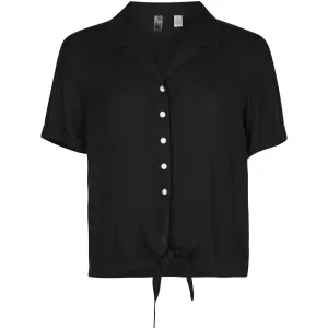O'Neill CALI WOVEN SHIRT Damenhemd mit kurzen Ärmeln, schwarz, größe L