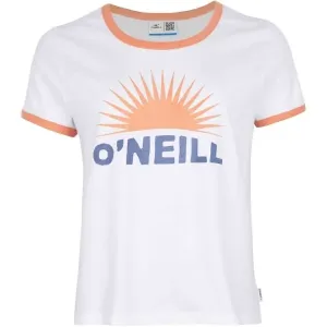 O'Neill MARRI RINGER T-SHIRT Damenshirt, weiß, größe L
