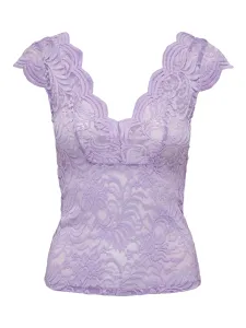 ONLY Damen Bluse ONLNEW Slim Fit 15201969 Purple Rose XL