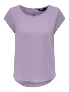 ONLY Damen Bluse ONLVIC Regular Fit 15142784 Purple Rose 34