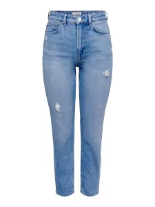 ONLY Damen Jeans ONLEMILY Straight Fit 15249500 Light Blue Denim 25/30