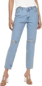 ONLY Damen Jeans ONLJAGGER Mom Fit 15242370 Light Blue Denim 29/30