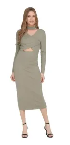 ONLY Damen Kleid ONLINA Standard Fit 15302675 Silver Sage L