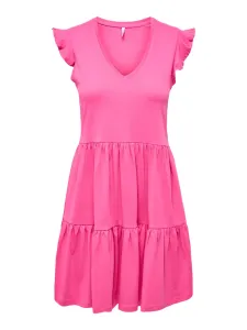 ONLY Damen Kleid ONLMAY Regular Fit 15226992 Shocking Pink M