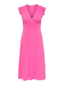 ONLY Damen Kleid ONLMAY Regular Fit 15257520 Shocking Pink XL