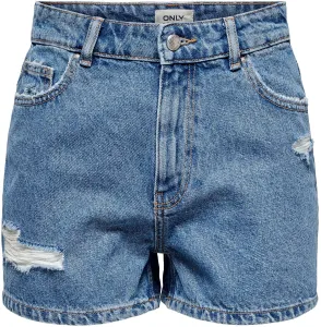ONLY Damen Shorts ONLJAGGER Regular Fit 15245695 Medium Blue Denim S
