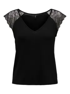 ONLY Damen T-Shirt ONLPETRA Slim Fit 15315803 Black L