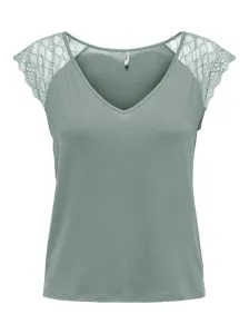 ONLY Damen T-Shirt ONLPETRA Slim Fit 15315803 Chinois Green XL