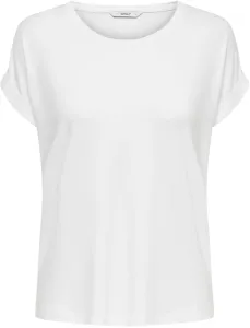 ONLY Damen T-Shirt ONLMOSTER Regular Fit 15106662 White L