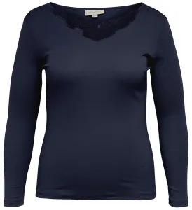 ONLY CARMAKOMA Damen T-Shirt CARKIRAZ Regular Fit 15242116 Maritim Blue 3XL/4XL