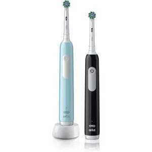 Oral B Pro Series 1 DUO elektrische Zahnbürste Blue & Black 2 St