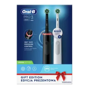 Oral B Pro 3 3900 Cross Action Duo elektrische Zahnbürste 2 St