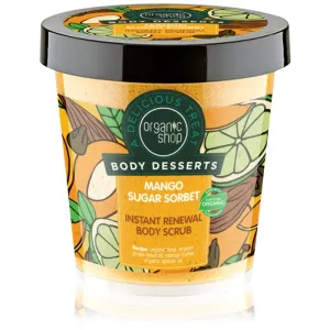 Organic Shop Body Desserts Mango Sugar Sorbet hauterneuerndes Zuckerpeeling für den Körper 450 ml
