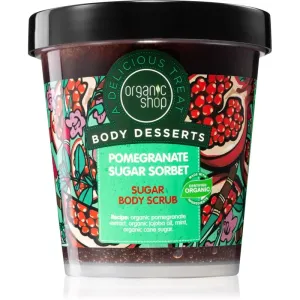 Organic Shop Body Desserts Pomegranate erfrischendes Zuckerpeeling für den Körper 450 ml