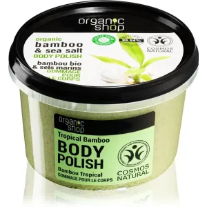 Organic Shop Organic Bamboo & Sea Salt energetisierendes Peeling für den Körper 250 ml
