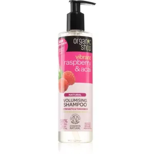 Organic Shop Natural Raspberry & Acai Reinigendes Shampoo für mehr Volumen 280 ml
