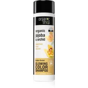 Organic Shop Organic Jojoba & Orchid verfeinerndes Shampoo für eine leuchtendere Haarfarbe 280 ml