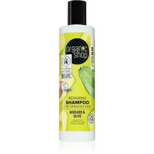 Organic Shop Avocado & Olive erneuerndes Shampoo für beschädigtes Haar 280 ml
