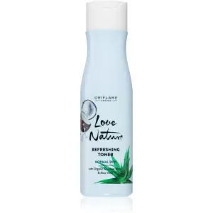 Oriflame Love Nature Aloe Vera & Coconut Water erfrischendes Gesichtswasser mit feuchtigkeitsspendender Wirkung 150 ml