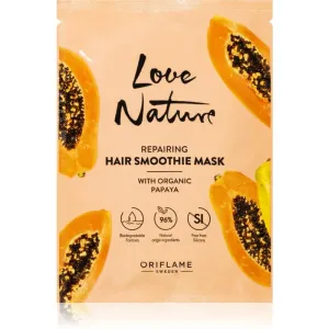 Oriflame Love Nature Organic Papaya regenerierende Maske für die Haare 30 ml