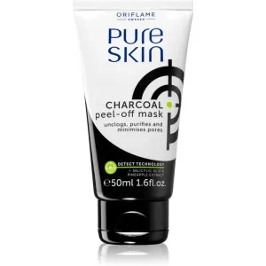 Oriflame Pure Skin Abziehtuch-Gesichtsmaske mit Aktivkohle 50 ml