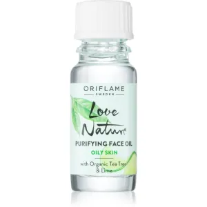 Oriflame Love Nature Organic Tea Tree & Lime das Reinigungsöl für problematische Haut, Akne 10 ml