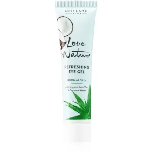 Oriflame Love Nature Aloe Vera & Coconut Water erfrischendes Gel für die Augen 15 ml