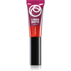 Oriflame OnColour flüssiger Lippenstift mit mattierendem Finish Farbton Fiery Red 8 ml
