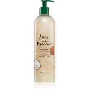 Oriflame Love Nature Organic Wheat & Coconut hydratisierendes Shampoo für trockenes Haar 500 ml