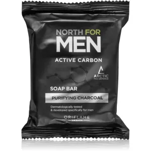 Oriflame North for Men Active Carbon feste Reinigungsseife mit Aktivkohle 100 g
