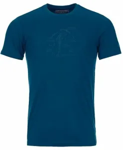 Ortovox 120 Tec Lafatscher Topo T-Shirt M Petrol Blue 2XL