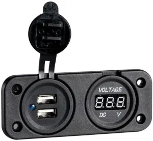 Osculati Digital Voltmeter and Dual USB port 4.8 A