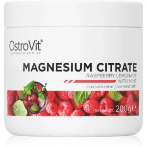 OstroVit Magnesium Citrate Präparat zur Förderung von Sportleistungen und Regeneration Geschmack Raspberry Lemonade with Mint 200 g