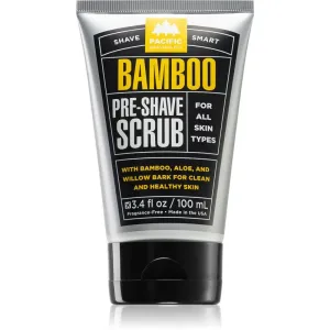 Pacific Shaving Bamboo Pre-Shave Scrub Gesichtspeeling vor der Rasur für Herren 100 ml
