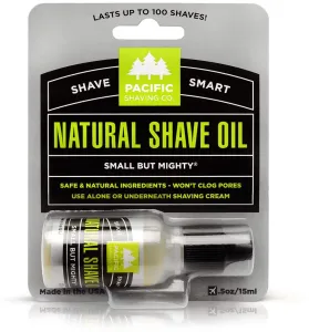 Pacific Shaving Natürliches Rasieröl für Männer 15 ml