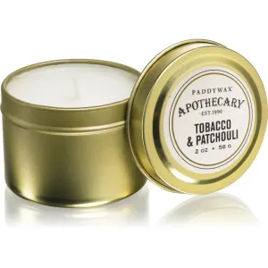 Paddywax Apothecary Tobacco & Patchouli Duftkerze in blechverpackung 56 g