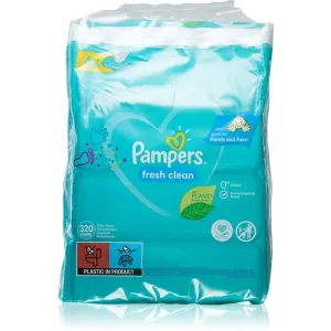 Pampers Fresh Clean feuchte Feuchttücher für Kinder für empfindliche Oberhaut 4x80 St