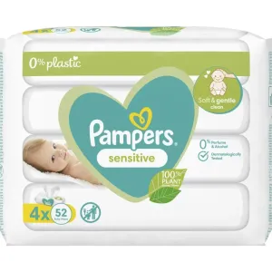 Pampers Sensitive Baby feuchte Feuchttücher für Kinder für empfindliche Oberhaut 4x52 St