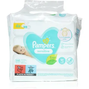 Pampers Sensitive feuchte Feuchttücher für Kinder für empfindliche Oberhaut 4x52 St