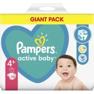 Pampers Active Baby Size 4 Plus Einwegwindeln 10-15 kg 70 St