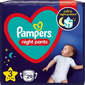 Pampers Night Pants Size 3 Einweg-Windelhöschen für die Nacht 6-11 kg 29 St