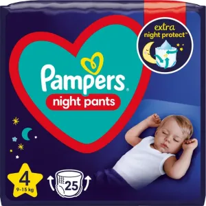 Pampers Night Pants Size 4 Einweg-Windelhöschen für die Nacht 9-15 kg 25 St