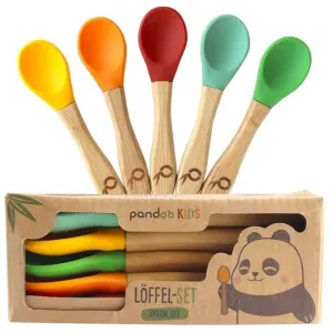 Pandoo Bamboo Spoon Set Löffel für Kinder 5 St