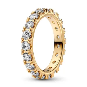 Pandora Ein glitzernder vergoldeter Ring Shine Eternity 160050C01 54 mm