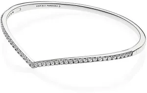 Pandora Massives Silberarmband mit Steinen 597837CZ 16 cm